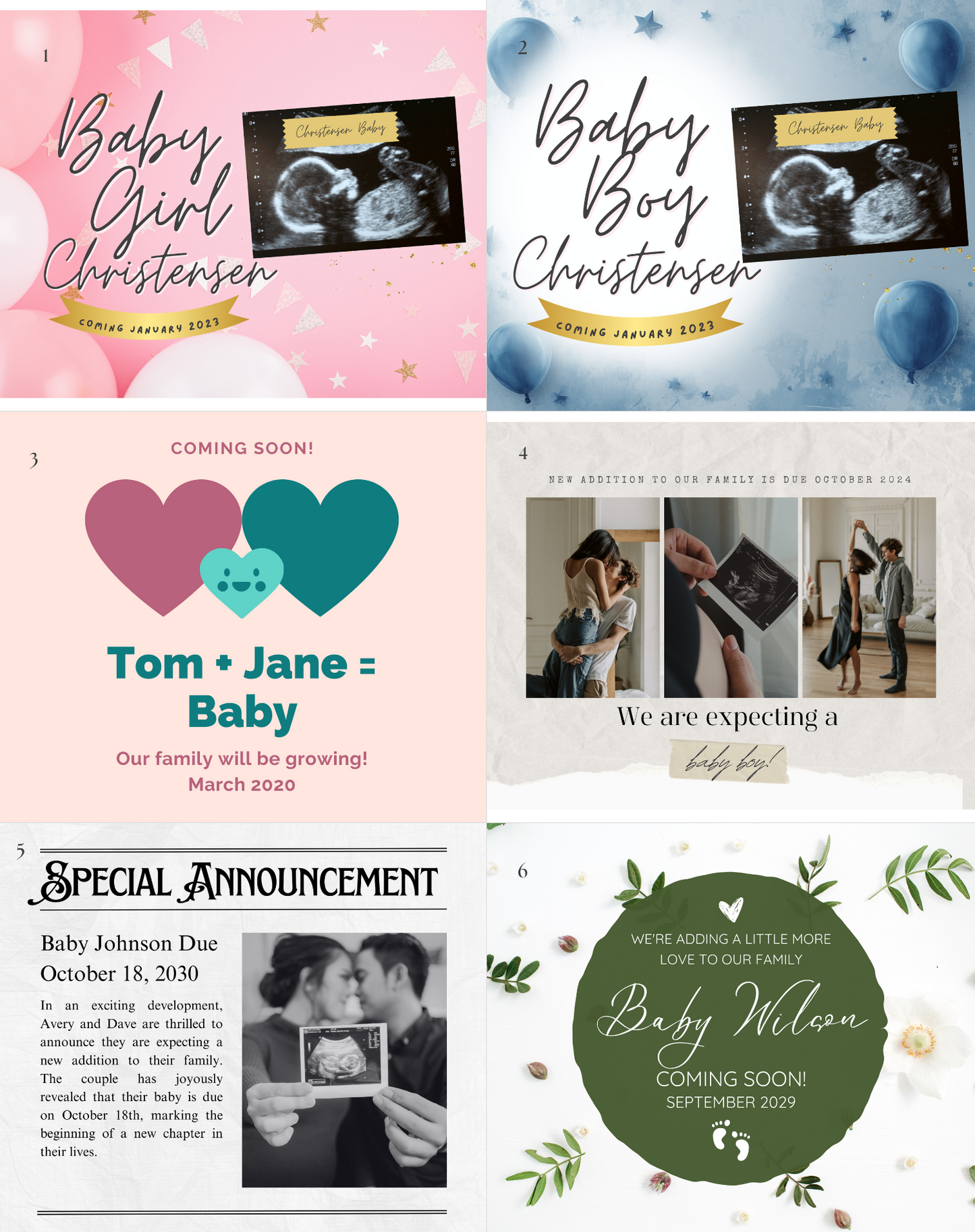Pregnancy Announcement Magnet (Large)