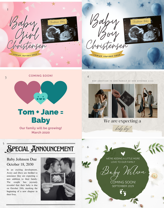 Pregnancy Announcement Magnet (Large)