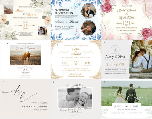 Wedding Invitation Magnet (Small)