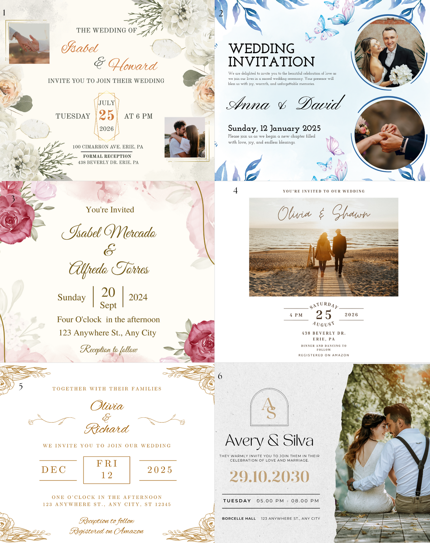 Wedding Invitation Magnet (Large)