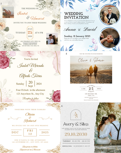 Wedding Invitation Magnet (Large)