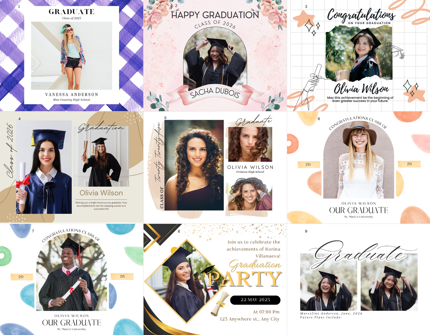 Graduation Announcement Magnet (Small)