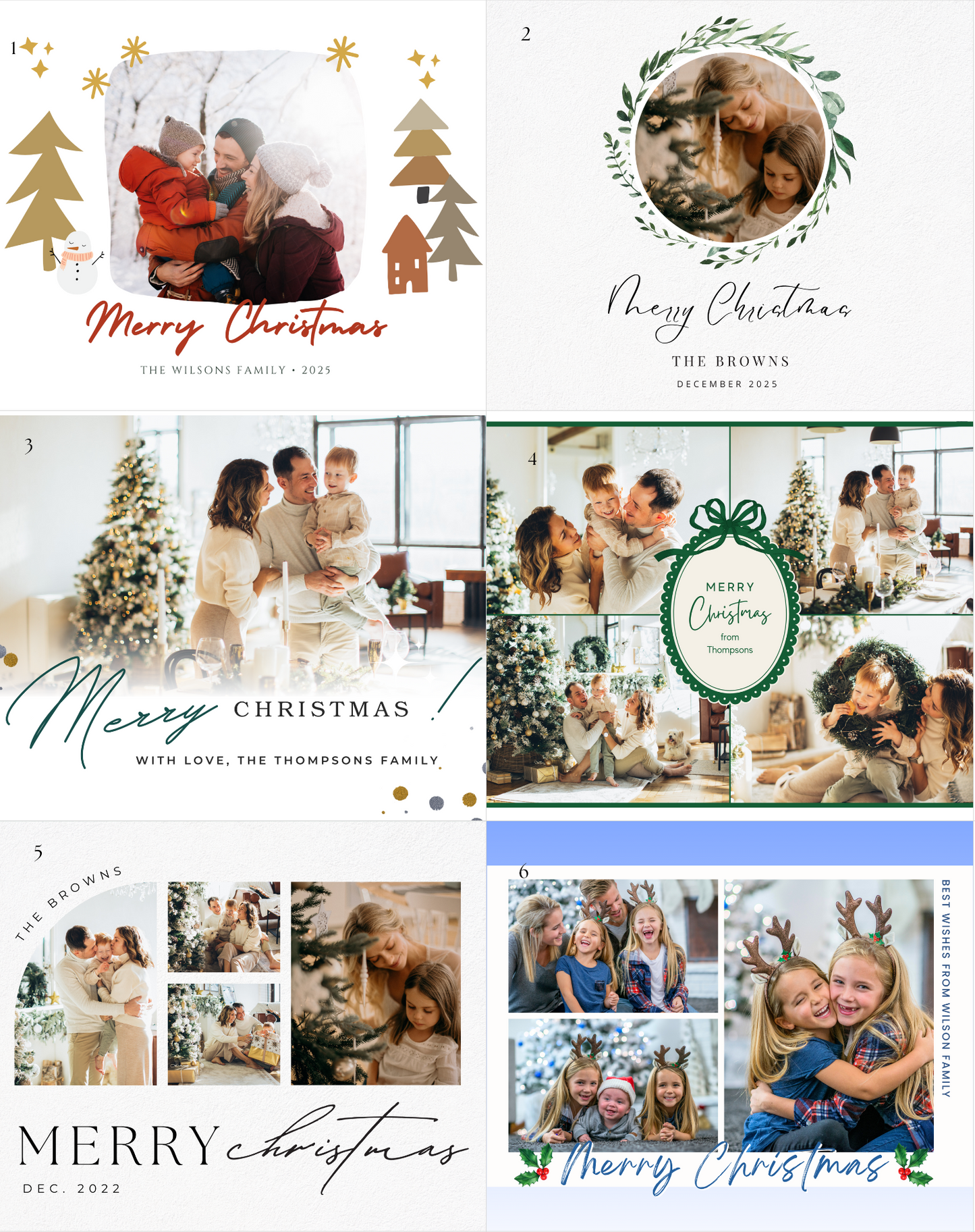 Christmas Card Magnet (Large)