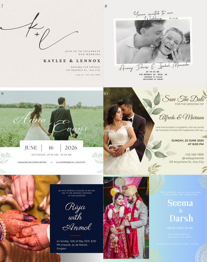 Wedding Invitation Magnet (Large)