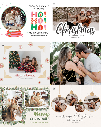 Christmas Card Magnet (Large)