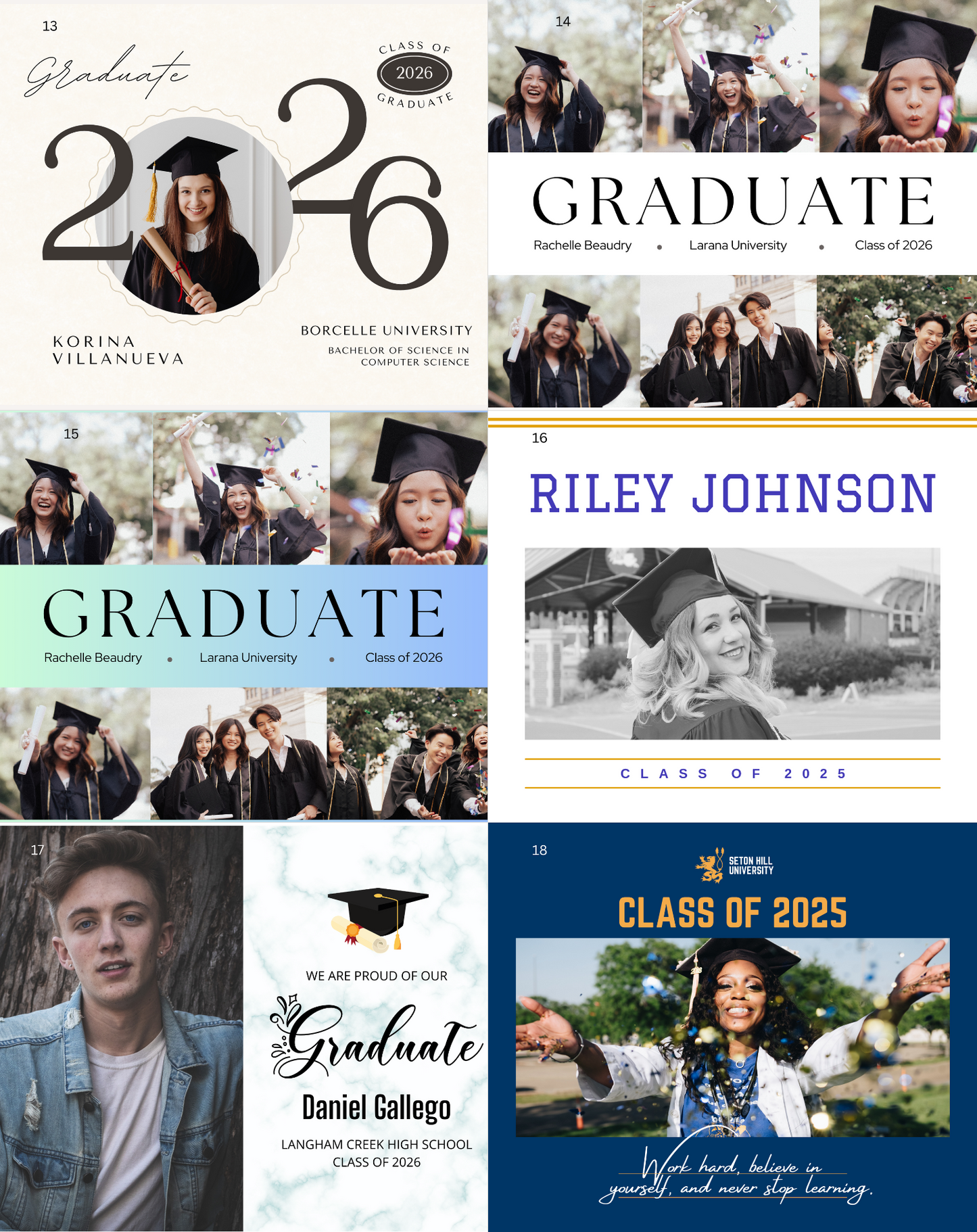 Graduation Announcement Magnet (Large)