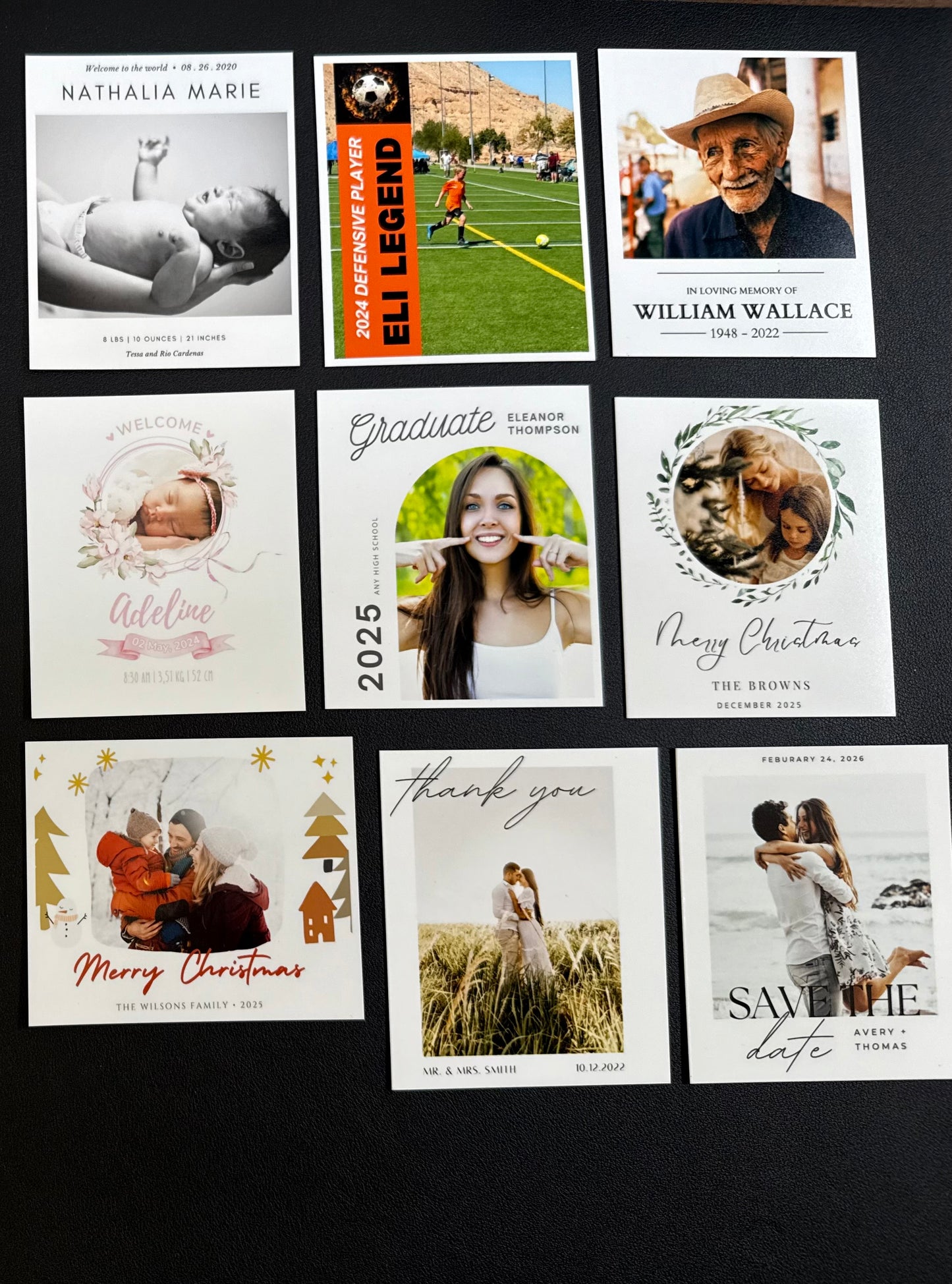 Premium Vinyl Announcement Templates 4.8"