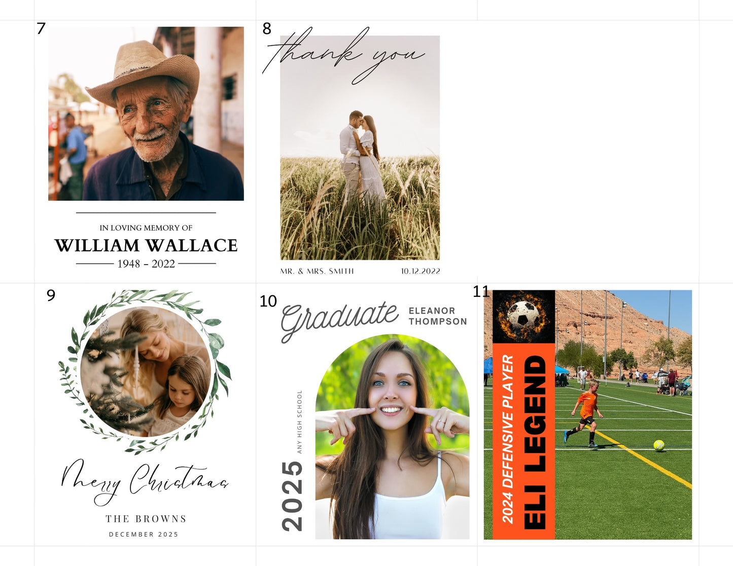 Premium Vinyl Announcement Templates 4.8"